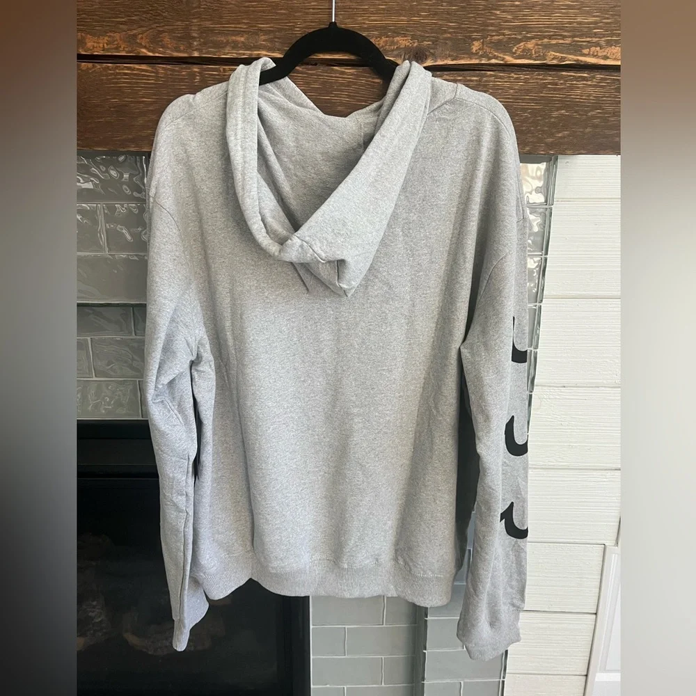 New True Religion Long Sleeve Light Grey Hoodie Pullover Men’s Size XL